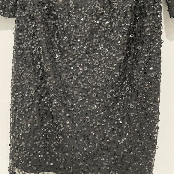 Adrianna Papell Women Black Sequinned Dress Size 18W - Picture 8 of 16